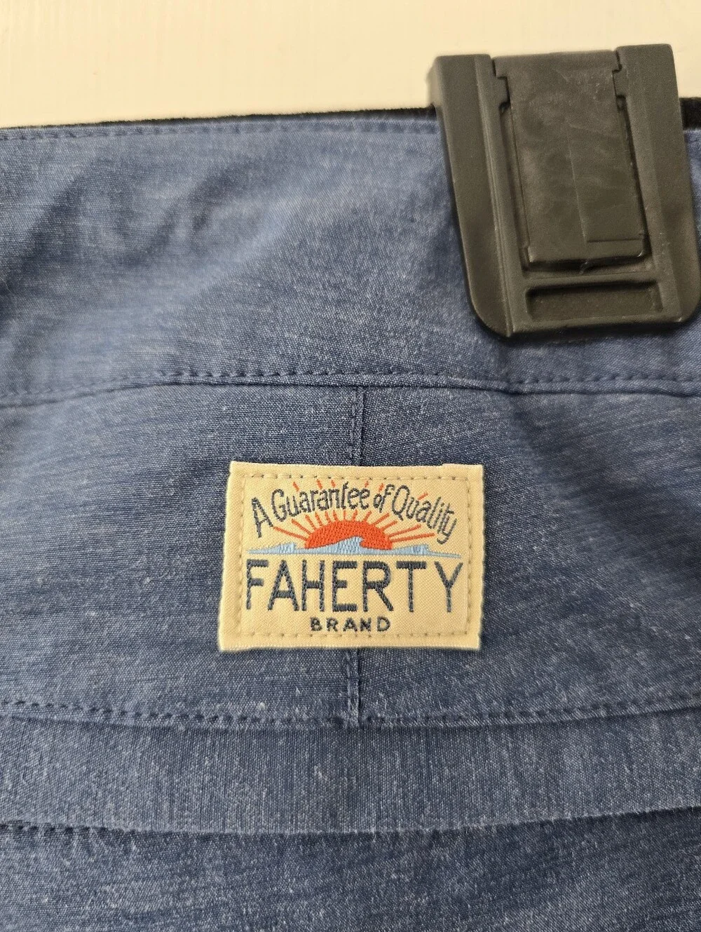Faherty All Day Shorts Mens Tailored Flat Front Water Repellent Short Pants 30
